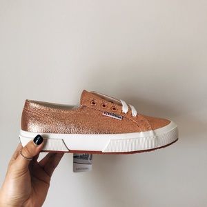 Brand new rose gold Superga